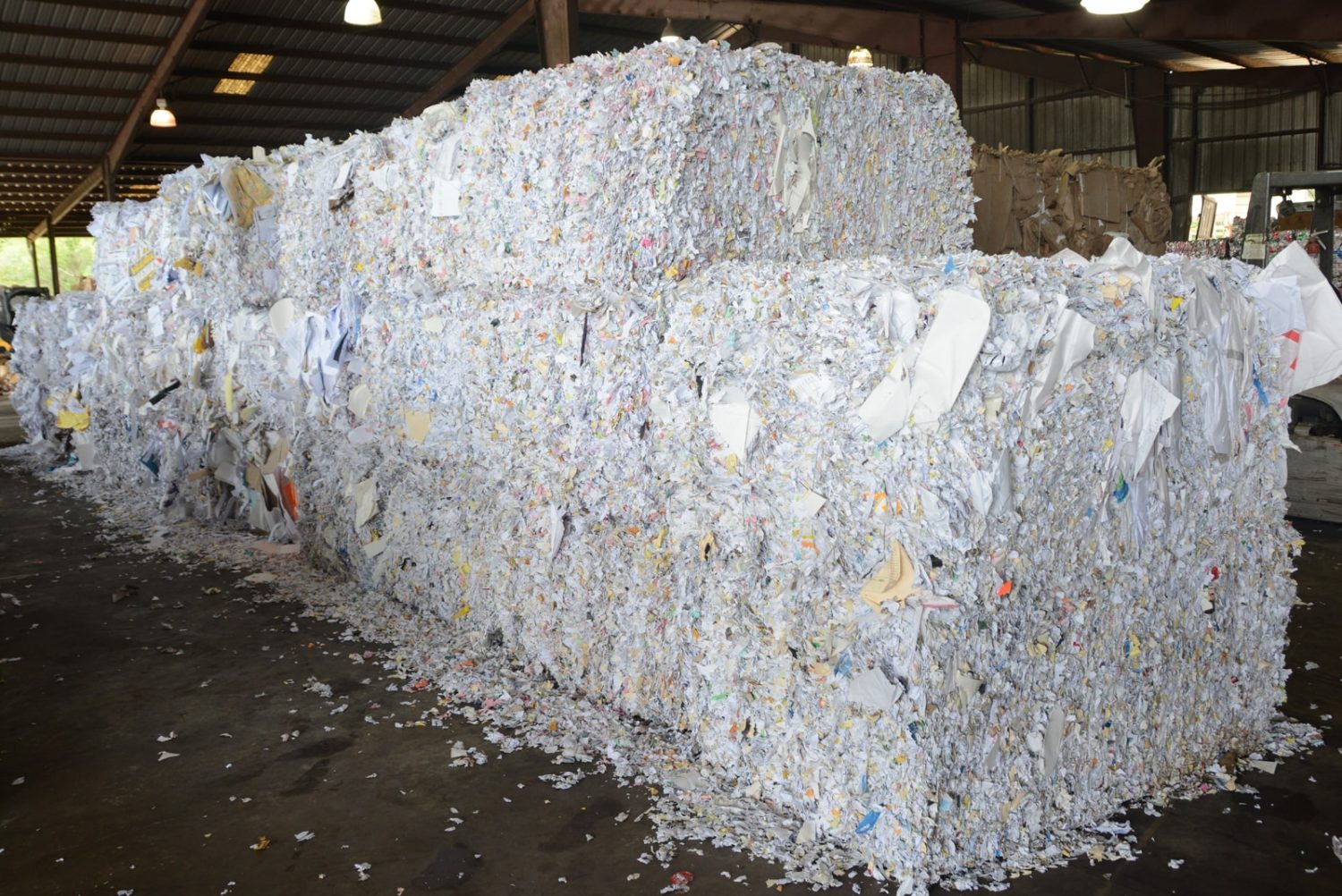 environmentally conscious commercial paper bale recycling collection and pick up