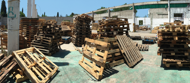 pallet management services for industrial and commercial high volume pallet collection by fv recycling